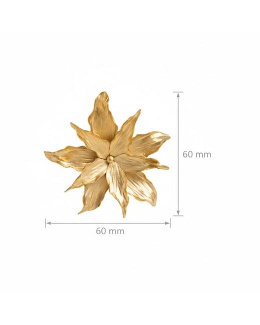 Meraki by Rashmi Bajaj Metallic Star Flower Plated Dangle Earrings