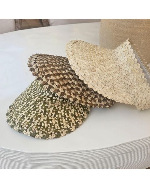 OhSun Natural Neutrals Straw Visor