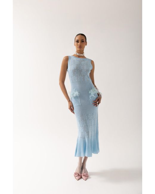 Andreeva Blue Rose Knit Dress