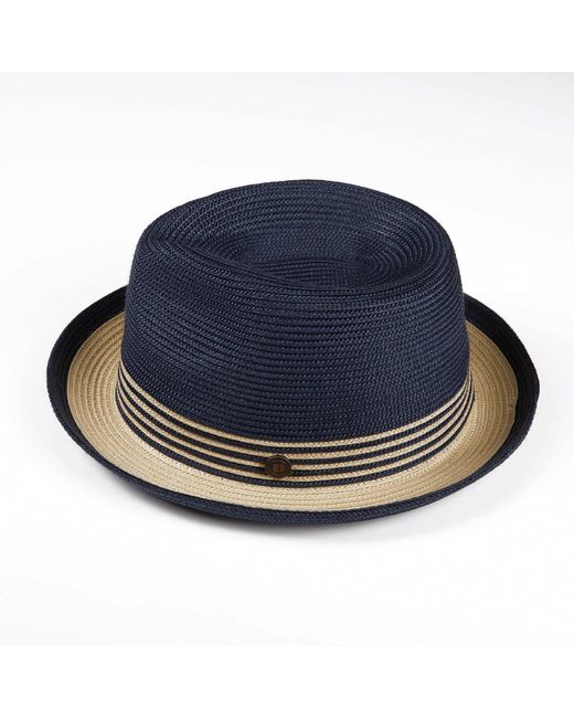 Dasmarca Hats Blue Dasmarca Jordan Lightweight Trilby Two Tone Summer Packable Hat For for men