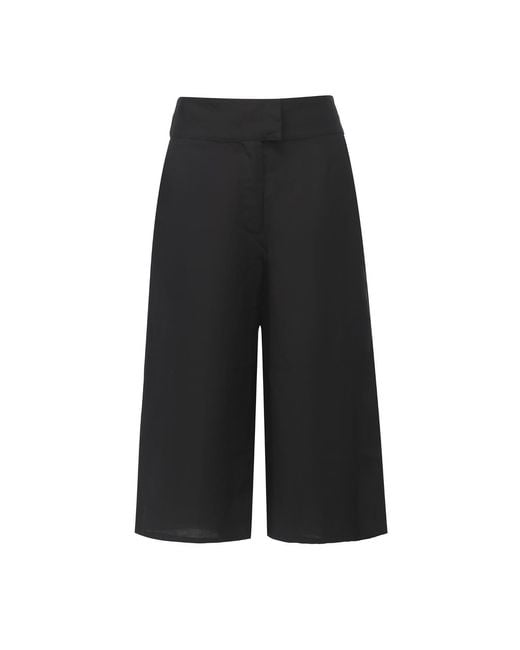 Smart and Joy Black Wide Capri Pants