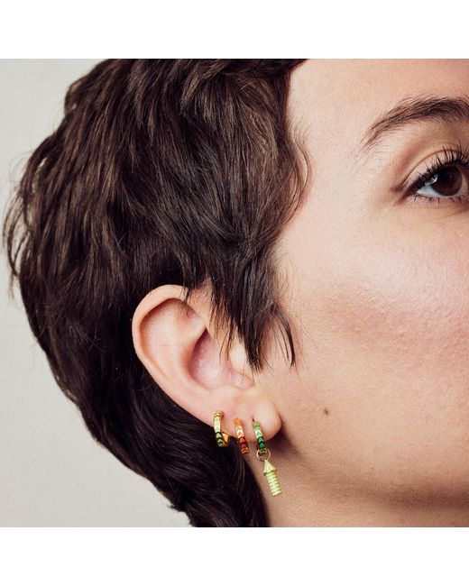 Après Youth Metallic Spark Enamel Earrings