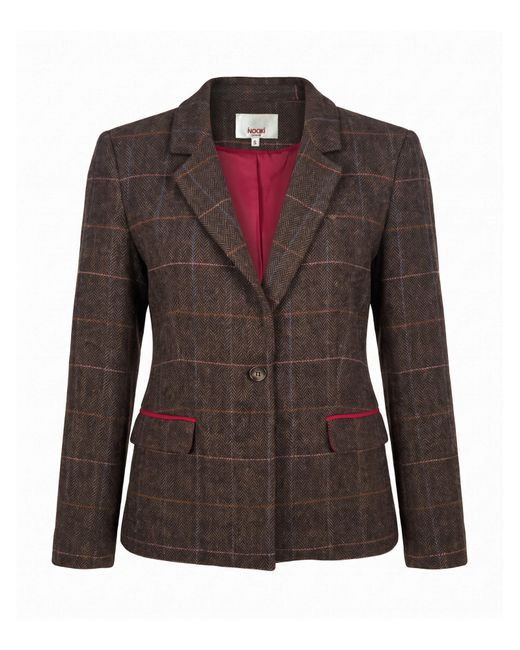 Nooki Design Brown Robina Check Jacket