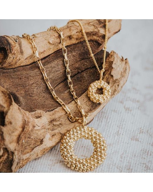 Dainty London Metallic Solid Mini Barnacle Necklace