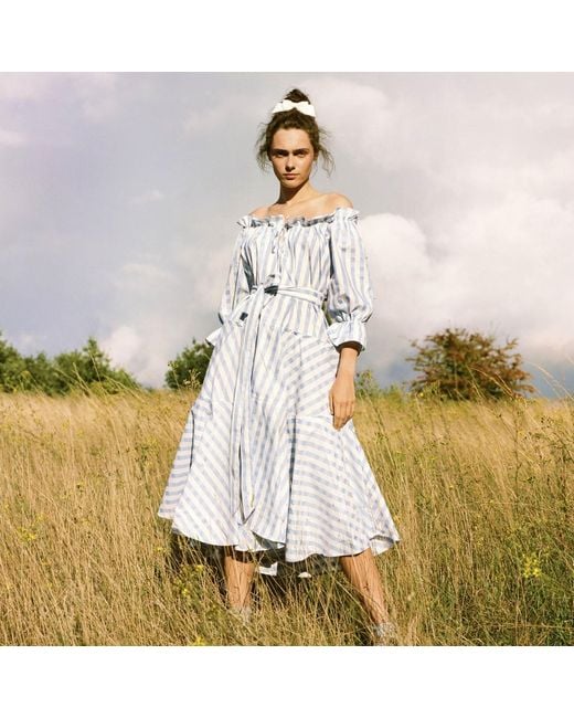 Lisa The Label Blue La La Pyjama Babydoll Dress