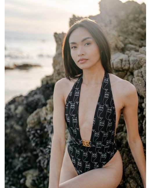Catnip and Seaweed Black The One-Piece Swimsuit