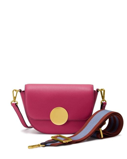 orYANY Pink Lottie Saddle Crossbody -Rasberry