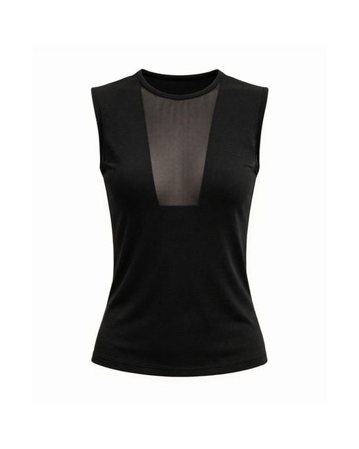 Marianne by Marie Jordane Black Kylie Organic Cotton Mesh Panel Made