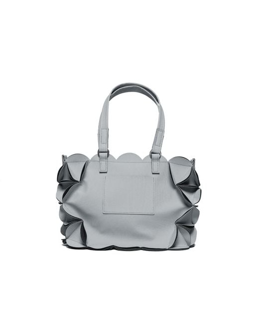 ELEMOOD_Japan Gray Blossom Rectangle Tote Bag