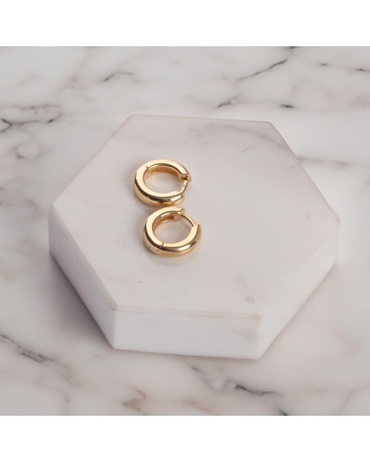 Maya Brenner Metallic Huggie