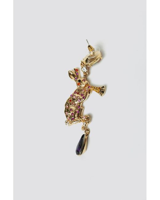 Natalia Petruch White Mystic Rabbit Earrings