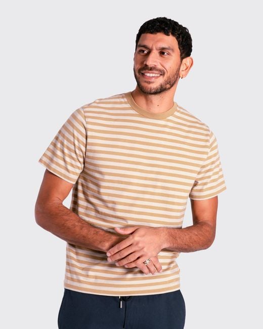 Far Afield Natural Neutrals Ringer Stripe T-Shirt for men