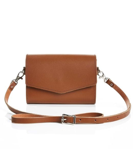 Zatchels Brown Handmade Leather Clutch Bag
