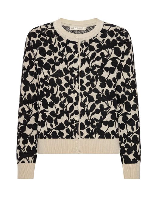 GROBUND Black Lydia Cardigan