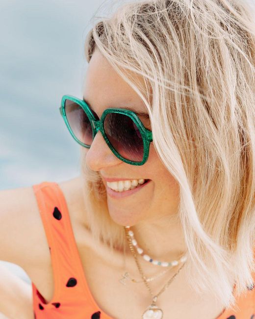 ZOË DE PASS EYEWEAR Brown Dolly Glitter