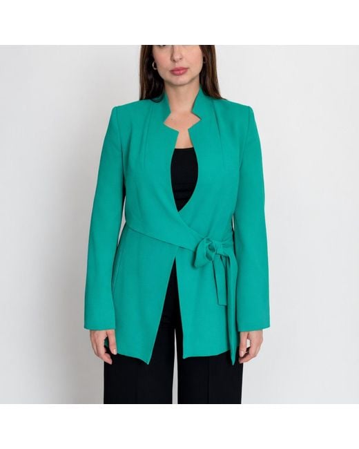 Nuvv Collection Green Wrap Jacket With Tie Waist
