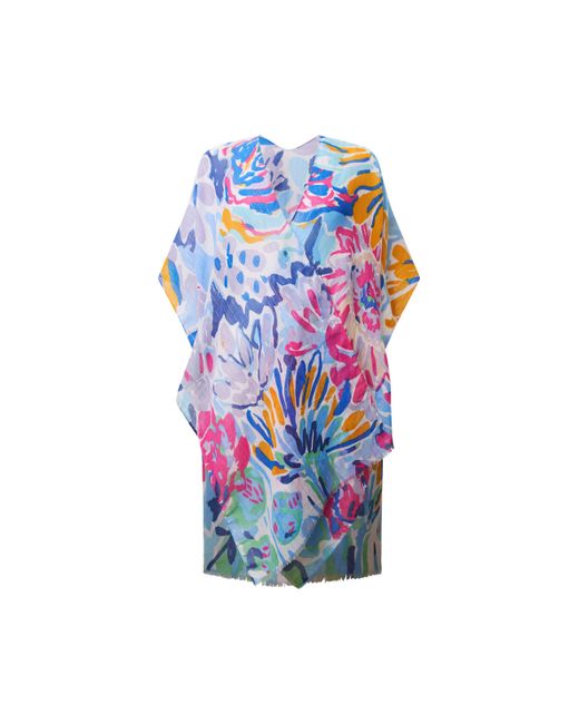 James Lakeland Blue Floral Fantasy Kaftan