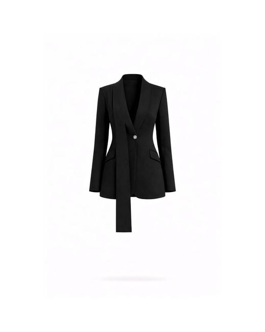 Lumina Eligma Black Shawl Suit Blazer