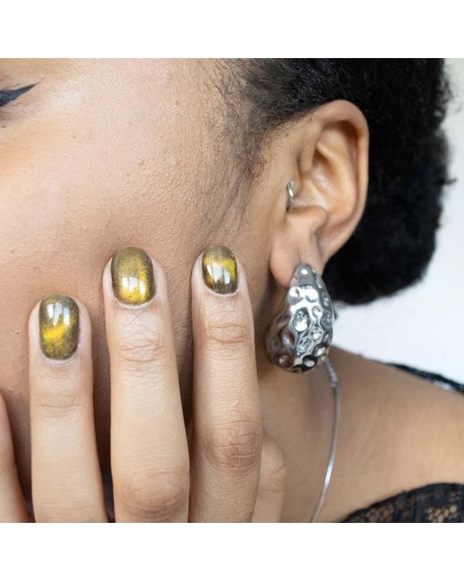 Superdivajewellery Metallic Jamelia Pear Drop Earrings