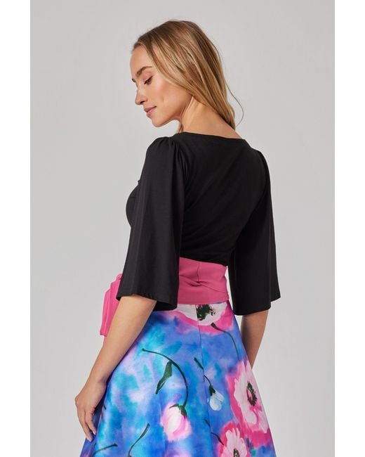 Marianna Déri Black Sweetheart Neckline Top
