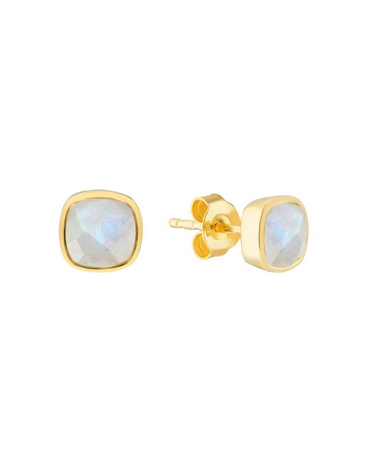 Auree Jewellery Metallic Brooklyn Moonstone & Vermeil Stud Earrings