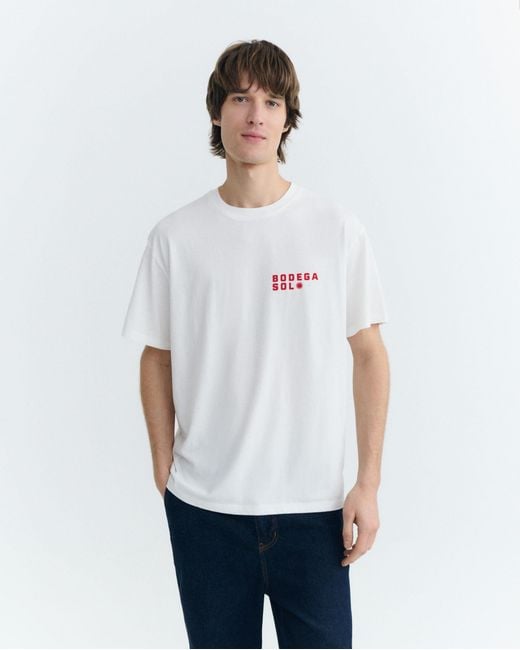 Thinking Mu White Aaron Sun Cellar T-Shirt for men