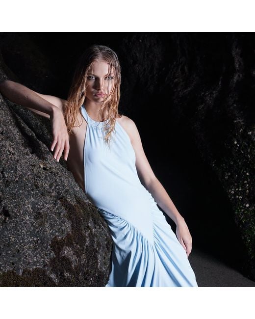 OW Collection Blue Lysa Baby Maxi Dress