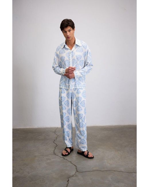 Je Te Veux Blue Bleu Pant for men