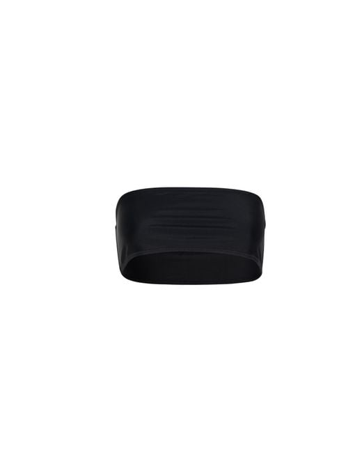 Circular Path Black Bandeau Top