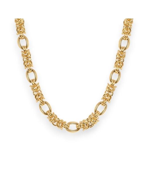Alexie of Athens Metallic Chunky Byzantine Chain Necklace