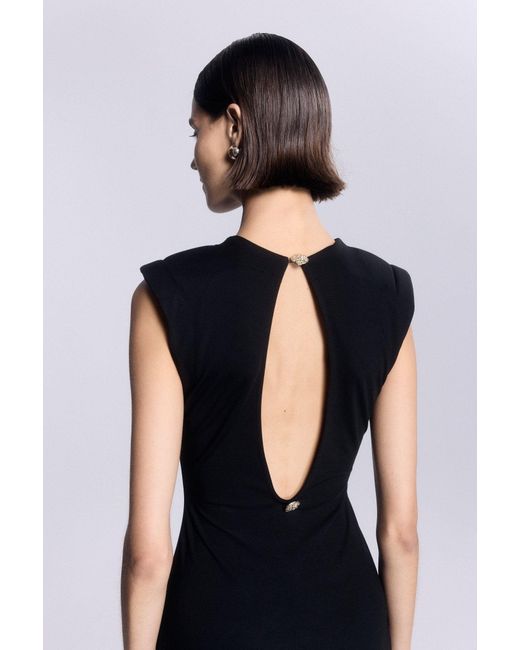 No'design Black Angelina Backless Long Dress