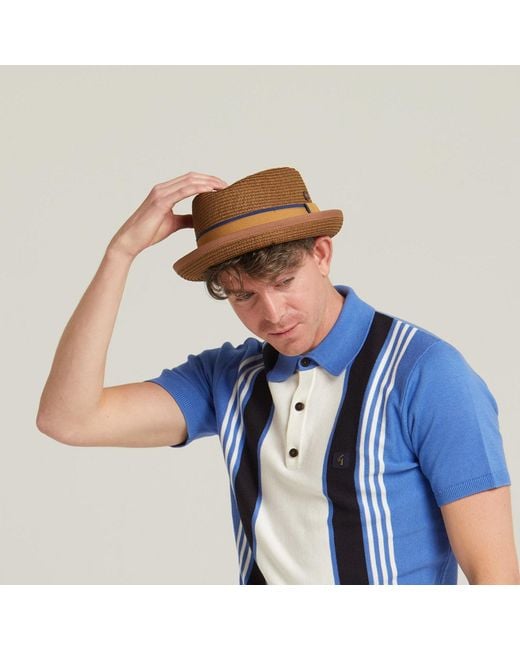 Dasmarca Hats Brown Dasmarca Durban Summer Diamond Crown Light Weight Breathable Porkpie Hat for men
