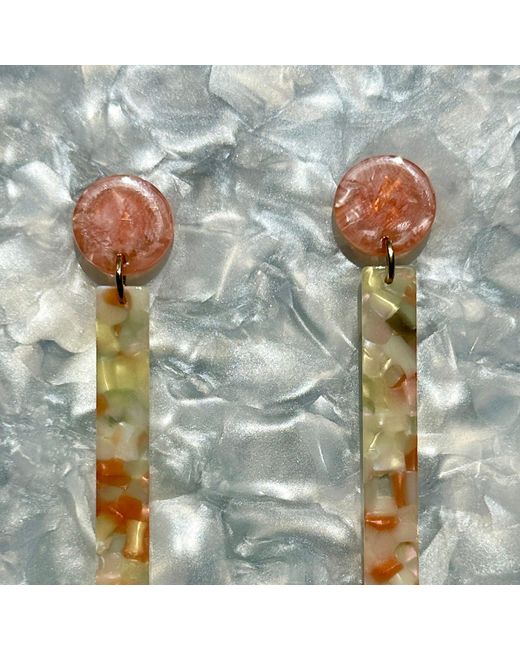 CLOSET REHAB White Neutrals Matchstick Drop Earrings