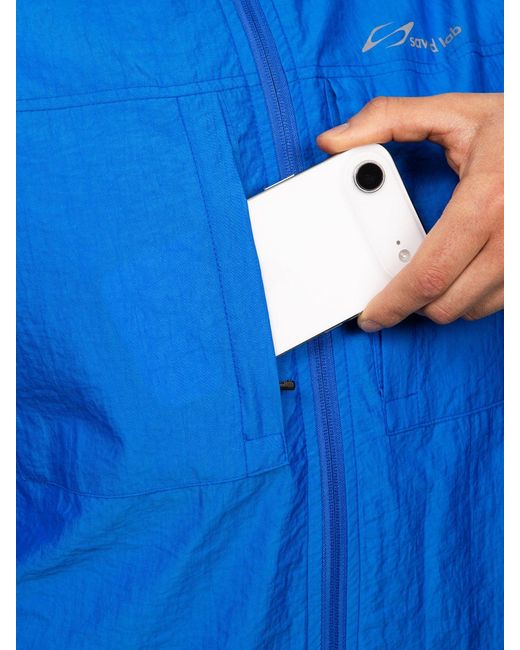 Saved Lab Blue Windbreaker for men
