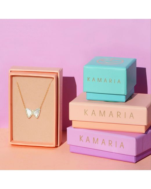KAMARIA Metallic Mini Butterfly Necklace