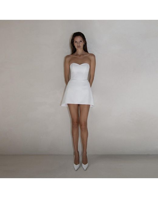 Vestiaire d'un Oiseau Libre White Corset Mini Dress