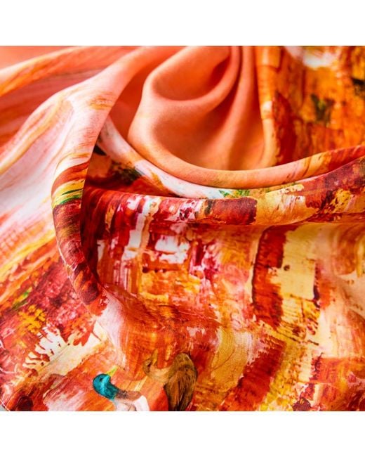 Josie's Editions Orange Crimson Currents Classic Square
