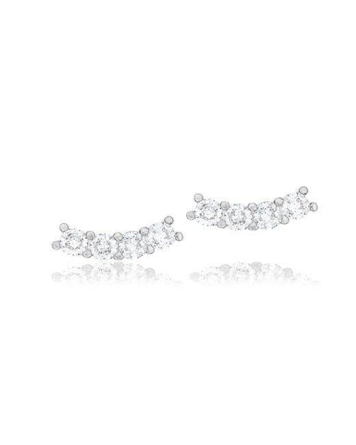 SHYMI Metallic Mini Round Curved Bar Studs