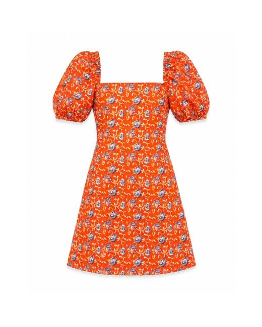 Mind Traveler Orange Bruna Lily Dress
