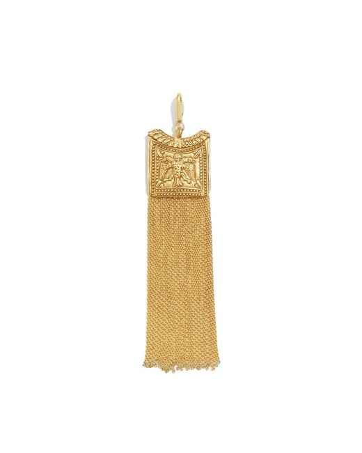 Lovard Metallic Double Eagle Tassel Necklace