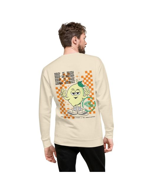 Anchor and Crew Neutrals Natural Lemon Fresh Dial-A-Local Organic Cotton Sweatshirt