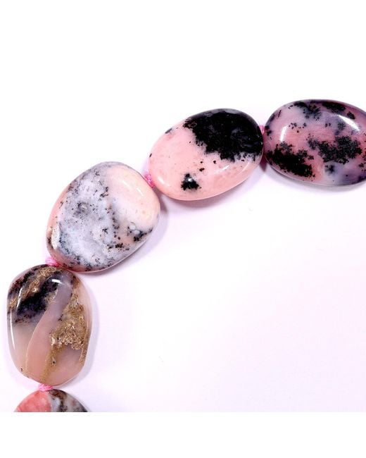 Mineralgems•Studio Pink Striped Opal Necklace