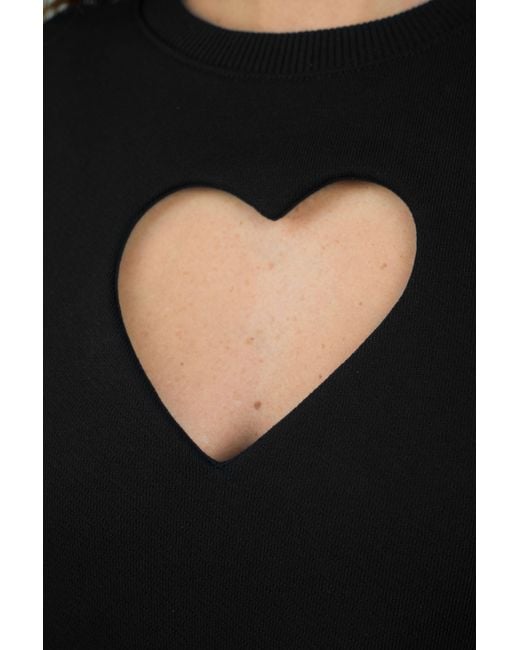 mysimplicated Black Oversized Cotton Sweatshirt
