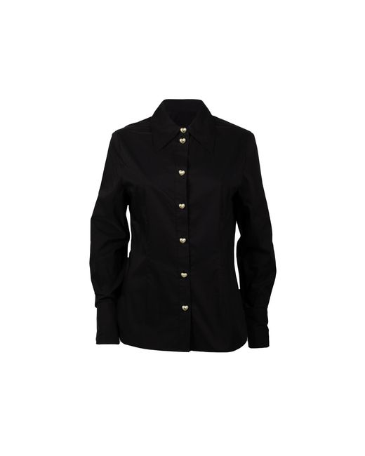 Laines London Black Laines Couture Hand Embellished & Snake Tie Shirt