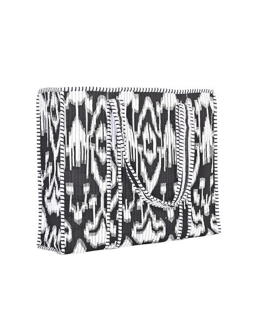 Conscious Yoga Collective Black The Ikat Cotton Tote