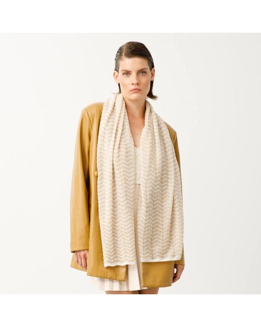 Mohair&Angora Natural Neutrals Cybele Shawl Light