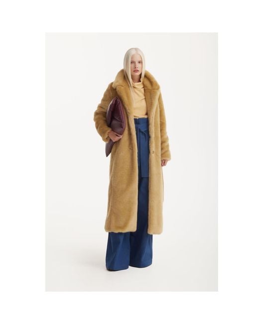 Julia Allert Blue High Waist Long Wide Leg Denim Trousers –