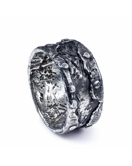 German Kabirski Metallic Vexor Rivet Ring for men
