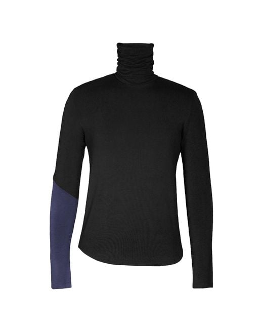 carlton jones Black Bamboo Turtleneck
