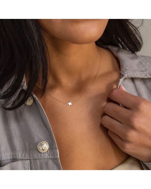 Maya Brenner Metallic 14K Asymmetrical Charm Necklace